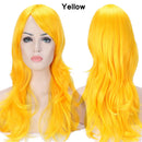 S-noilite Synthetic 28colors 22inch Loose Wave Wigs Halloween Cosplay Wig Blue Red Pink Grey Purple Hair Wig Cosplay for party