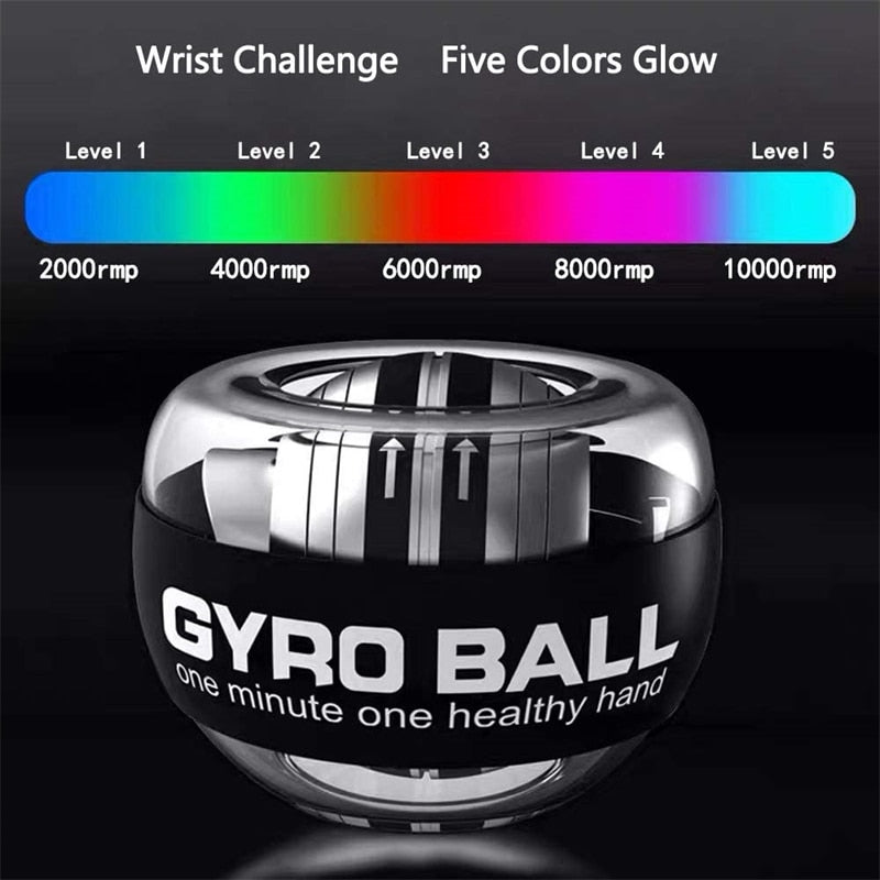 Wrist Ball Self-starting Gyroscope Powerball Gyro Power Hand Ball Muscle Relax Arm Wrist Force Trainer Fitness Sport Equipment