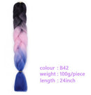 Black Star Hair Ombre Jumbo Braiding Hair Extensions 24 Inch Twist Braids Synthetic Hair Fiber for Twist Braiding for Women