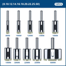 CMCP 10/15/18/28pcs Diamond Coated Drill Bit Set Tile Marble Glass Ceramic Hole Saw Drilling Bits For Power Tools 3mm-60mm