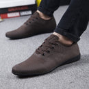 Herrenschuhe Atmungsaktive Herren Freizeitschuhe Turnschuhe Low Lace-up Mesh Herrenschuhe Bequeme flache Schuhe für Herren Zapatillas Hombre