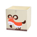 13 inch Foldable Embroidery Animal Cube Storage Box Oxford Fabric Kids Toys Organizers Bins Chest Organizer for Kids Nursery