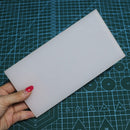 Alfombrilla de mazo de goma blanca de PVC de 20x10cm, herramientas artesanales de cuero para cortar sellos de perforación, alfombrilla de seguridad de protección de escritorio