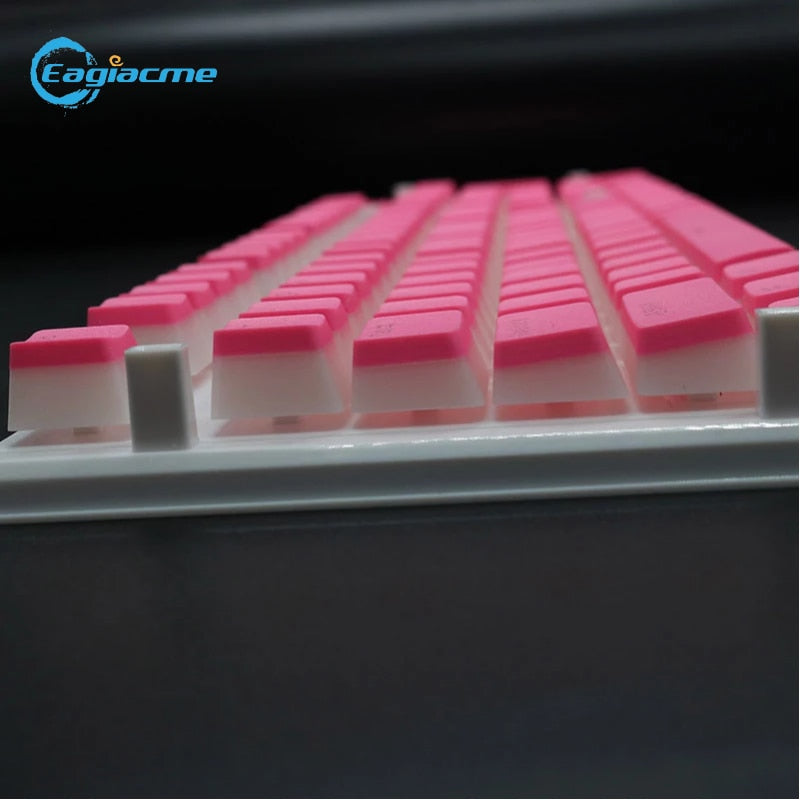 PBT OEM Profile Transaprent Pudding Keycaps Teclado mecánico retroiluminado 108 teclas de doble color Gaming Mechanical Keycap Universal