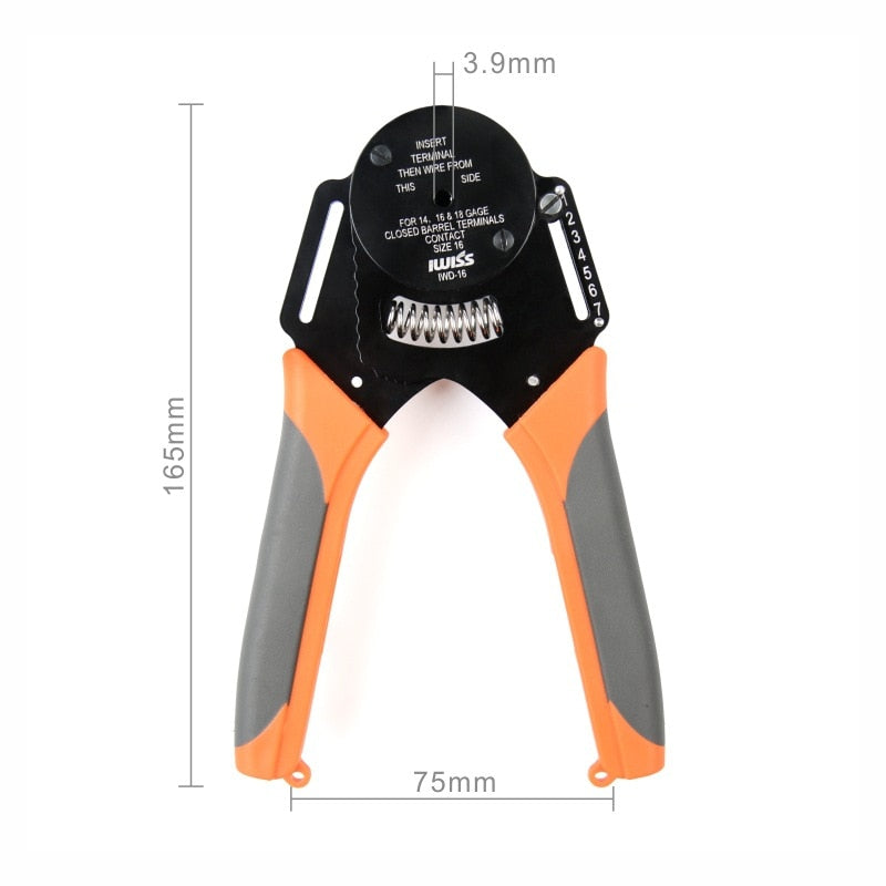 IWD-16 Suitable for Deutsch Connector Crimping Pliers Machining Car Terminal lathe Male and Female Pin 16