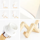 Robot Shape Wooden LED Table Lamps E27 Lamp Holder Modern Art Wood Desk Table Lamps Parlor Indoor Bedroom Study Night Light