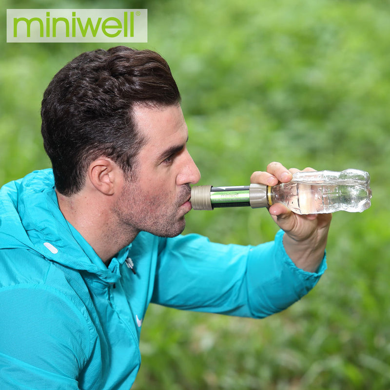 Miniwell L630 Persönlicher Camping-Reinigungs-Wasserfilter-Strohhalm für Überlebens- oder Notfallbedarf
