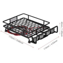 Roof Luggage Rack LED Light Bar for Wrangler Tamiya CC01 Axial SCX10 Aluminum Alloy Luggage Rack Car Roof Rack