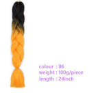 Black Star Hair Ombre Jumbo Braiding Hair Extensions 24 Inch Twist Braids Synthetic Hair Fiber for Twist Braiding for Women