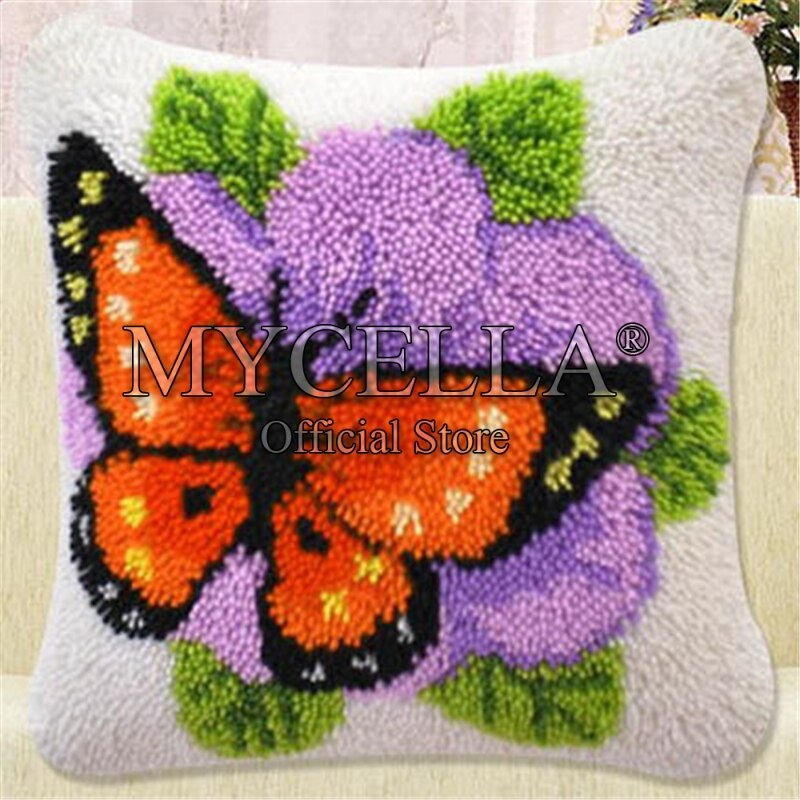 Animals Latch Hook Cushion Pillow Mat DIY Crafts Skull Pattern Cross Stitch Needlework set Crocheting Cushion embroidery pillow