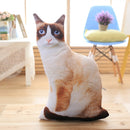 LREA 50cm 3D The simulation cat Cushion COVER Sofa /seat/bed/car /hotel Home Decoration Pillow case Covers
