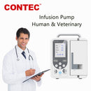 Bomba de infusión CONTEC SP750 alarma en tiempo real Pantalla LCD grande Uso humano/veterinario veterinario
