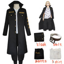 Anime Tokyo Revengers Sano Manjiro Cosplay Kostüm Unisex Tokyo Manji Gang Mikey Jacke Umhang Hose Halloween Party