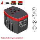 Rdxone Travel Adapter International Universal Power Adapter All-in-one with 5 USB Worldwide Wall Charger for UK/EU/US/Asia