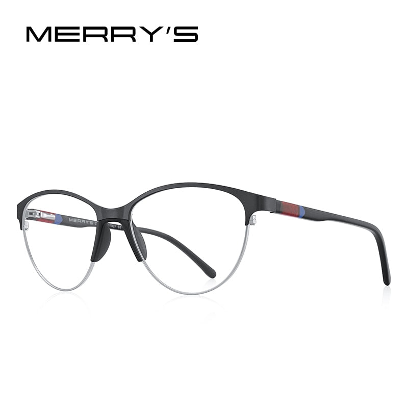 MERRYS DISEÑO Mujeres Retro Cat Eye Gafas Marco Ultraligero Ojo Miopía Receta Gafas Acetato Gafas Piernas S2602