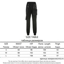 HEYounGIRL Streetwear Cargohose Damen Casual Jogger Schwarz Hohe Taille Lose Damenhose Korean Style Damenhose Capri