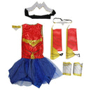 Wonder Girl Costume Children Dress up Superhero Cosplay Halloween Costume For Kids