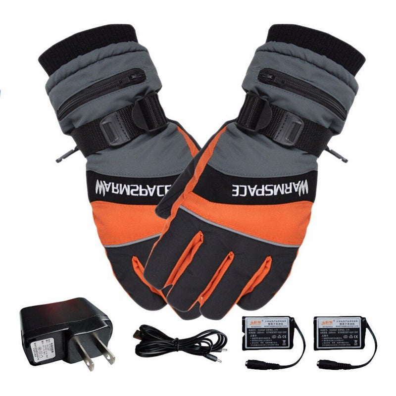 Winter USB Hand Warmer Electric Thermal Gloves Rechargeable Battery Heated Gloves Bicycle Ski Gloves Unisex verwarmde handschoen
