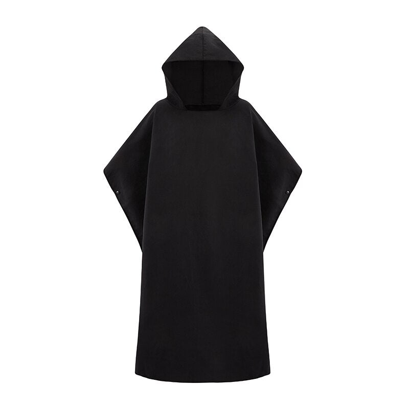 Traje de neopreno de secado rápido de microfibra Toalla de poncho de cambio de bata con capucha para nadar, playa, peso ligero, poncho de surf en la playa