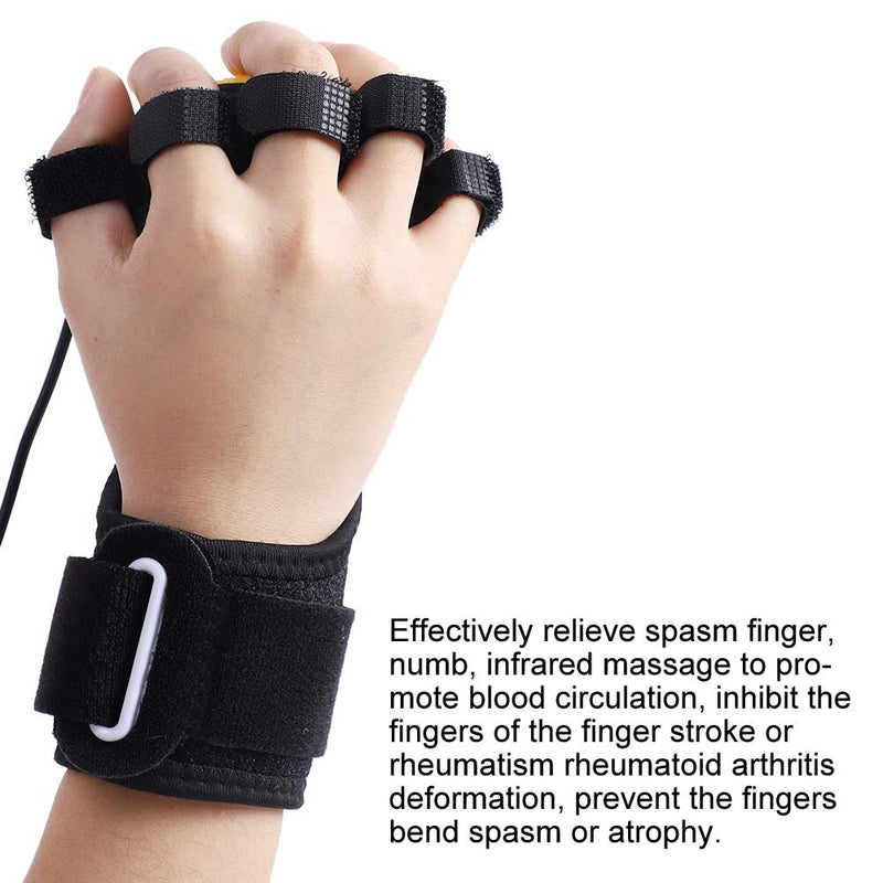 Infrared Heating Massager Electric Finger Recovery Training Silicone Rehabilitation Balls Massage Relaxation