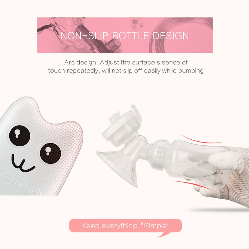 Breast Pumps Bilateral Milk Pump Baby Bottle Postnatal Supplies Electric Milk Extractor Breast Pump USB Powered Baby Breast Feed