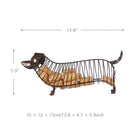 Tooarts Dachshund Wine Cork Container Iron Craft Animal Ornament Gift home decoration accessories Bottle Jar Trendy