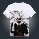 Tokyo Ghoul T-shirt New Japan Anime Ken Kaneki Cosplay Costume Comfortable Breathable Milk Fiber T Shirt For Men Women Tops Tees