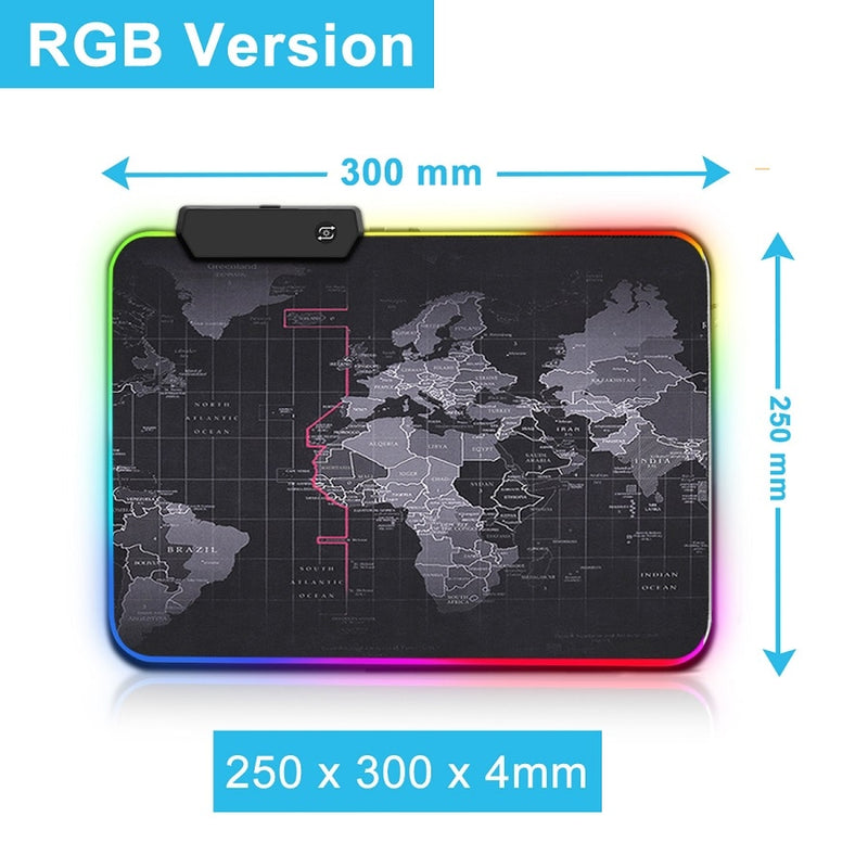 RGB Mouse Pad Gaming Mouse Pad Gamer Large Mouse Mat Big Computer Mousepad Led Backlight XXL Surface Mause Pad Keyboard Desk Mat