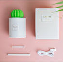 280ML Air Humidifier Soft LED Light Cactus Ultrasonic Aroma Essential Oil Diffuser for Home Car USB Mini Air Purifier