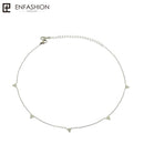 Enfashion Geometric Triangle Circle Star Choker Necklace Gold color Necklaces Pendants Stainless Steel Necklace Women chocker