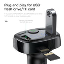 Baseus FM Transmitter Handsfree Bluetooth Car Kit MP3 Player With 3.4A Dual USB Car Charger FM Modulator Transmiter