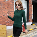 2021 Winter Plus Thick Velvet knit Sweater Bottoming shirt Velvet lining Warm Pullover Sweater female Fashion Thick Sweater