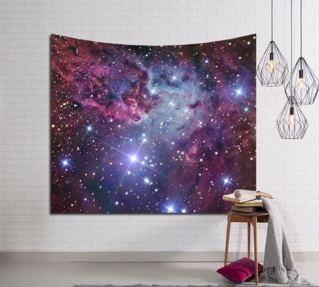 Galaxy Hanging Wall Tapestry Hippie Retro Home Decor Yoga Beach Mat 150x130cm/150x100cm