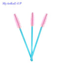 500 Pcs/lot Disposable One-off  5 Mix Colors Nylon Mascara Wands Eyelash Extension Applicator Spoolers Makeup Brushes