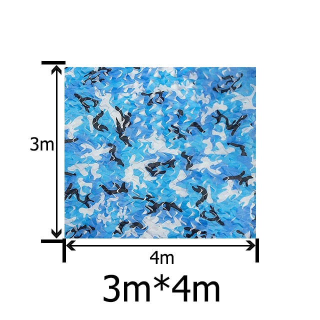 2X3m to 5X10m Outdoor Camping Military Camouflage Nets Woodland Army Camo netting Camping Sun ShelterTent Shade sun shelter