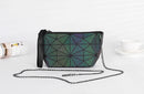 Aliwood Brands Luminous Geometric Women bags Chain Shoulder Bags Clutches Travel Cases Makeup Holographic Female Messenger Bags