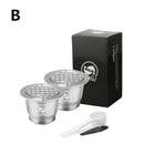 ICafilasComaptible With Nespresso Refillable Capsule 2019 Stainless Steel Reusable For Nespresso Capsule