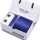 New Design Tie Set With Gift Box Jacquard Woven gravata Silk Tie Hanky Cufflinks Necktie Sets For Wedding Party Men
