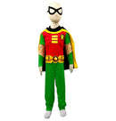 Young Justice Teen Tim Drake Robin 3-10 años Niños 4pcs / 1set Damian Disfraz Uniforme de Halloween Personalizado