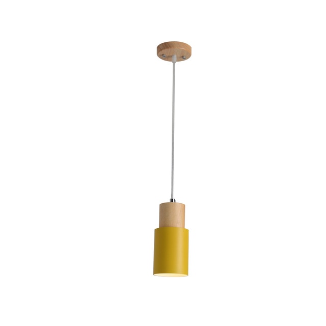 Araña de alambre nórdico de diseñador, luces colgantes de madera simples, lámpara colgante LED, accesorio colorido, cocina, Bar, Hotel, hogar, decoración interior