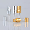 50pcs/lot 2ml Portable Glass Refillable Perfume Bottle With Aluminum Atomizer Empty Parfum Case For Traveler