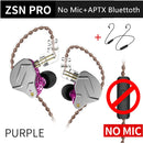 KZ ZSN Pro In Ear Auriculares Tecnología híbrida 1BA + 1DD HIFI Bass Metal Auriculares Sport Noise Cancelling Auriculares Monitor