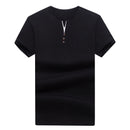 Liseaven Men Tee Shirt 2019 V Neck T-Shirt Short Sleeve T-Shirts Brand T Shirt Mens Clothing Tops &amp; Tees