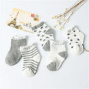 5 Paar/Los Baumwolle Baby Socken Drucken Schnurrbart Mädchen Jungen Kinder Socken Frühling Herbst Säuglingskleinkind Kinder Socken Für 1-3 Jahr