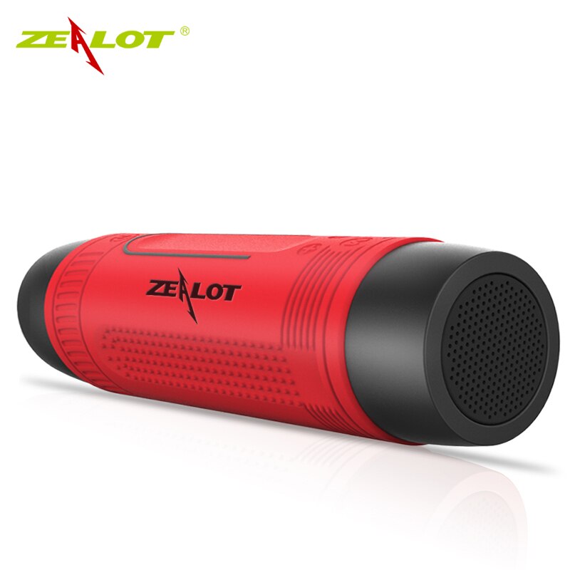 Zealot S1 Altavoz Bluetooth Altavoz para bicicleta al aire libre Altavoz inalámbrico portátil a prueba de agua Soporte para tarjeta TF + Linterna + Soporte para bicicleta