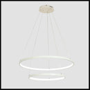 D100cm Black/White Modern pendant lights for living room dining room 4/3/2/1 Circle Rings acrylic aluminum body LED pendant Lamp