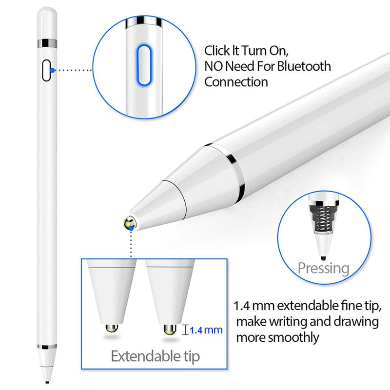 Lápiz táctil para tableta para Stylus Apple iPad Pro 10,5 12,9 11 9,7 Air 2 3 Mini 5 4 Smart Active Pen para Stylus Huawei Xiaomi Lenovo