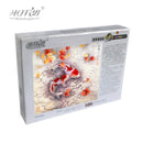 Michelangelo Wooden Jigsaw Puzzles 500 Pieces Chinese Old Master Auspicious Carp Cyprinoid Educational Toy Decorative Painting