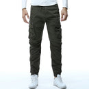 2022 Cotton Cargo Pants Men Ankle Banded Casual Slim Jogger Pants Men Pantalon Hombre