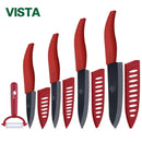 Knives set Ceramic Knife set 3 4 5 6 inch Zirconia Ceramic Black and white Blade Cooking Paring Fruit Chef Knives